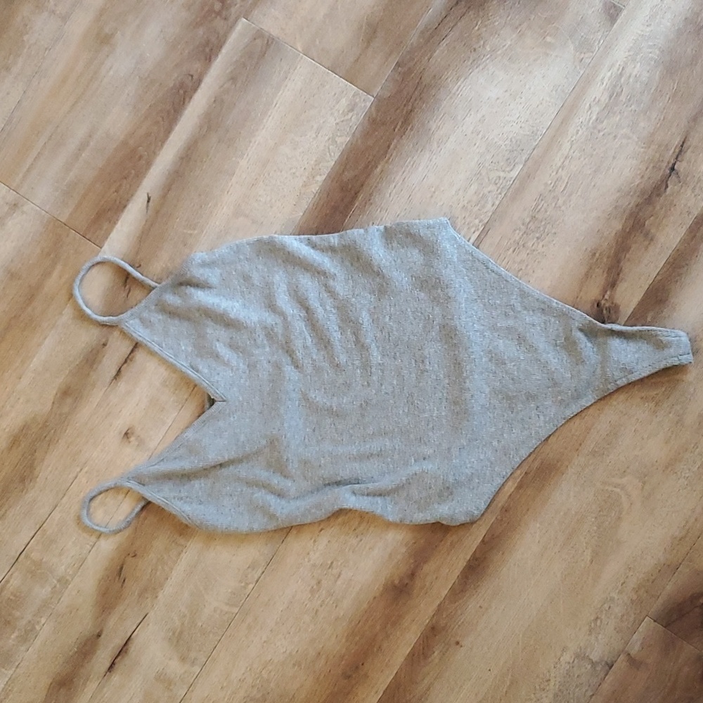 Gray bodysuit